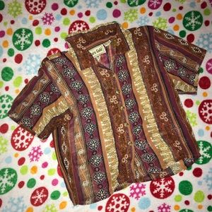 Cropped casual button up- 70s vintage
